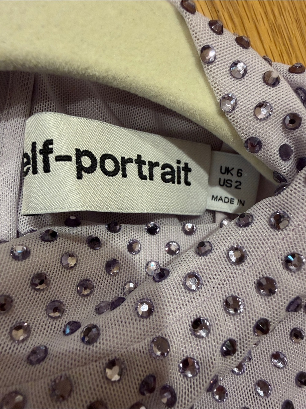🔥CLEARANCE🔥NWOT Self-Portrait Lavender Polka-Dot Midi Dress with Belt, Size US 2 - Picture 10 of 13